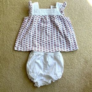 Lila and Hayes American flag set. Matching sister dress in separate listing.
